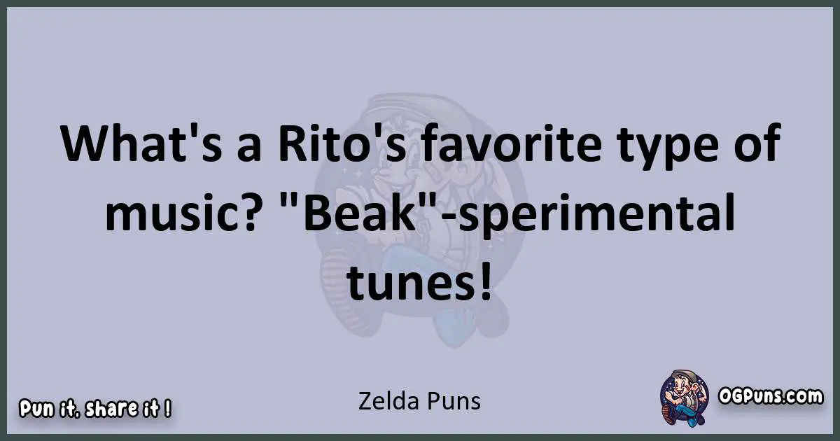 Textual pun with Zelda puns
