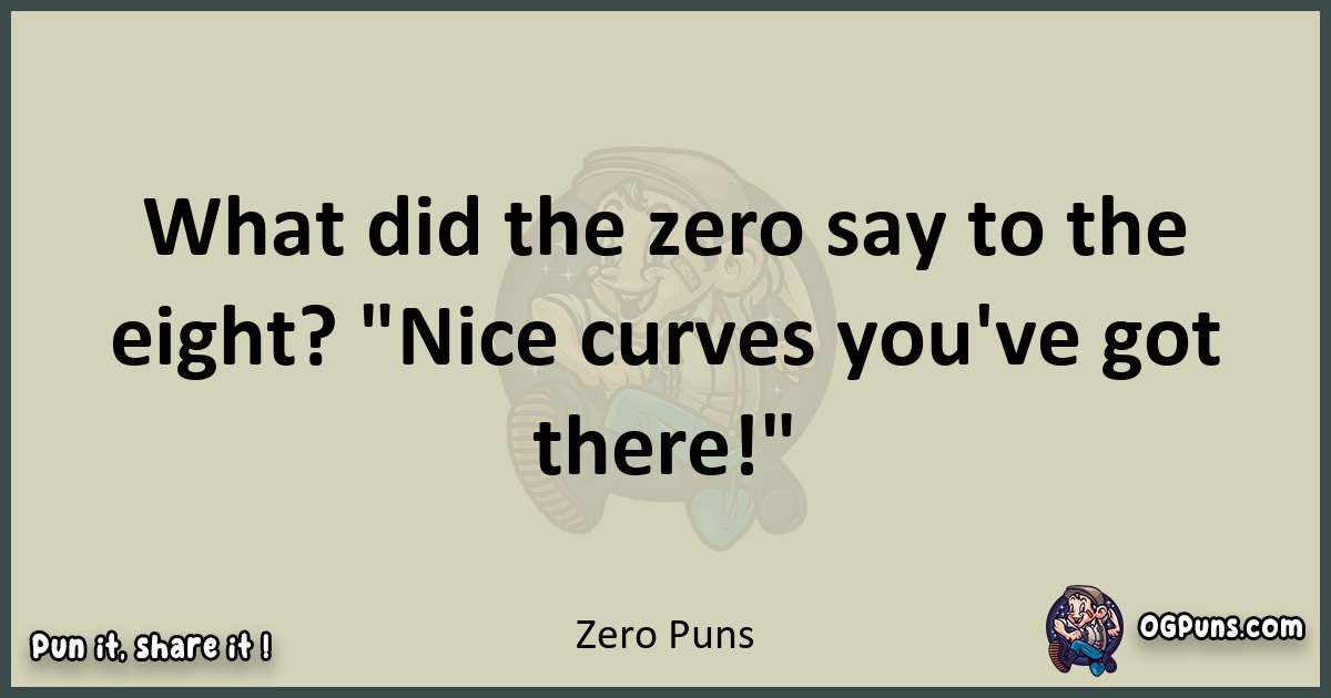 Zero puns text wordplay