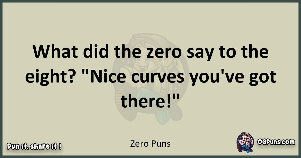 Zero puns text wordplay